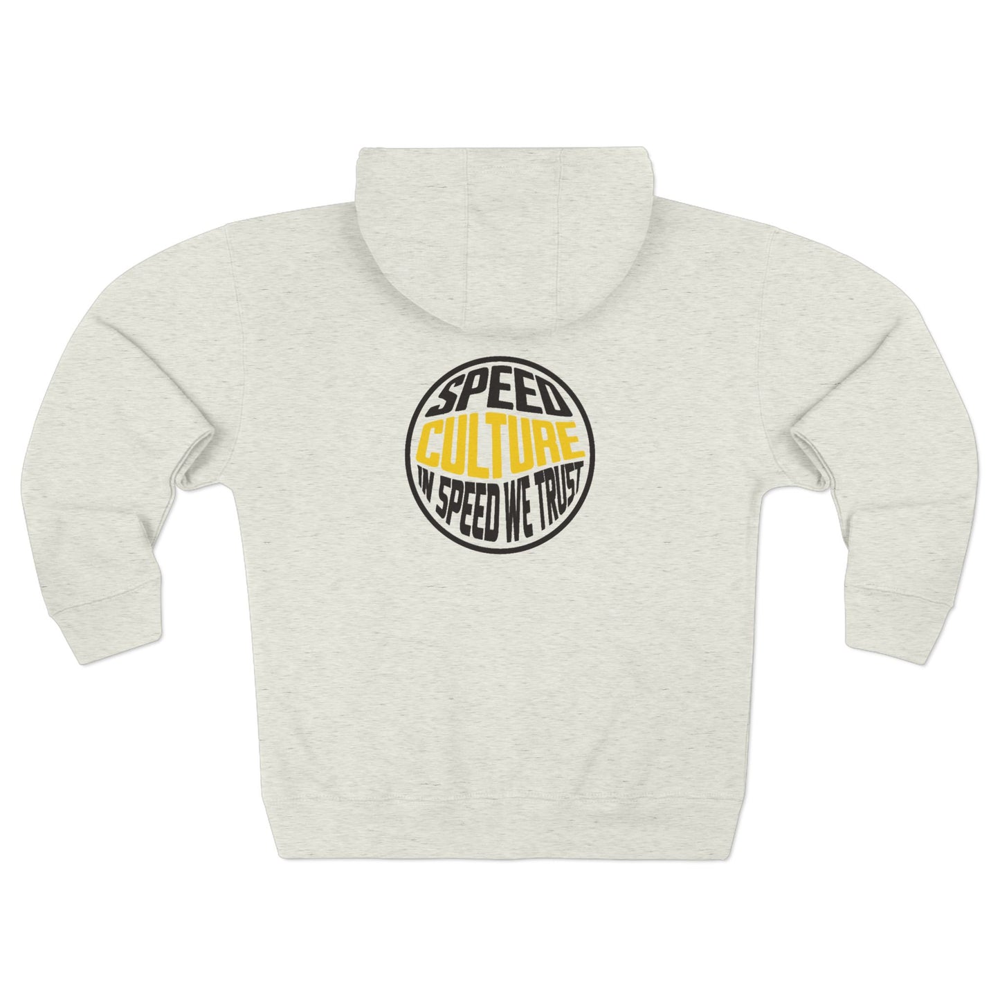 Speed Culture Zip-Up Hoodie – In Speed We Trust Racing Hoodie for Car Enthusiasts