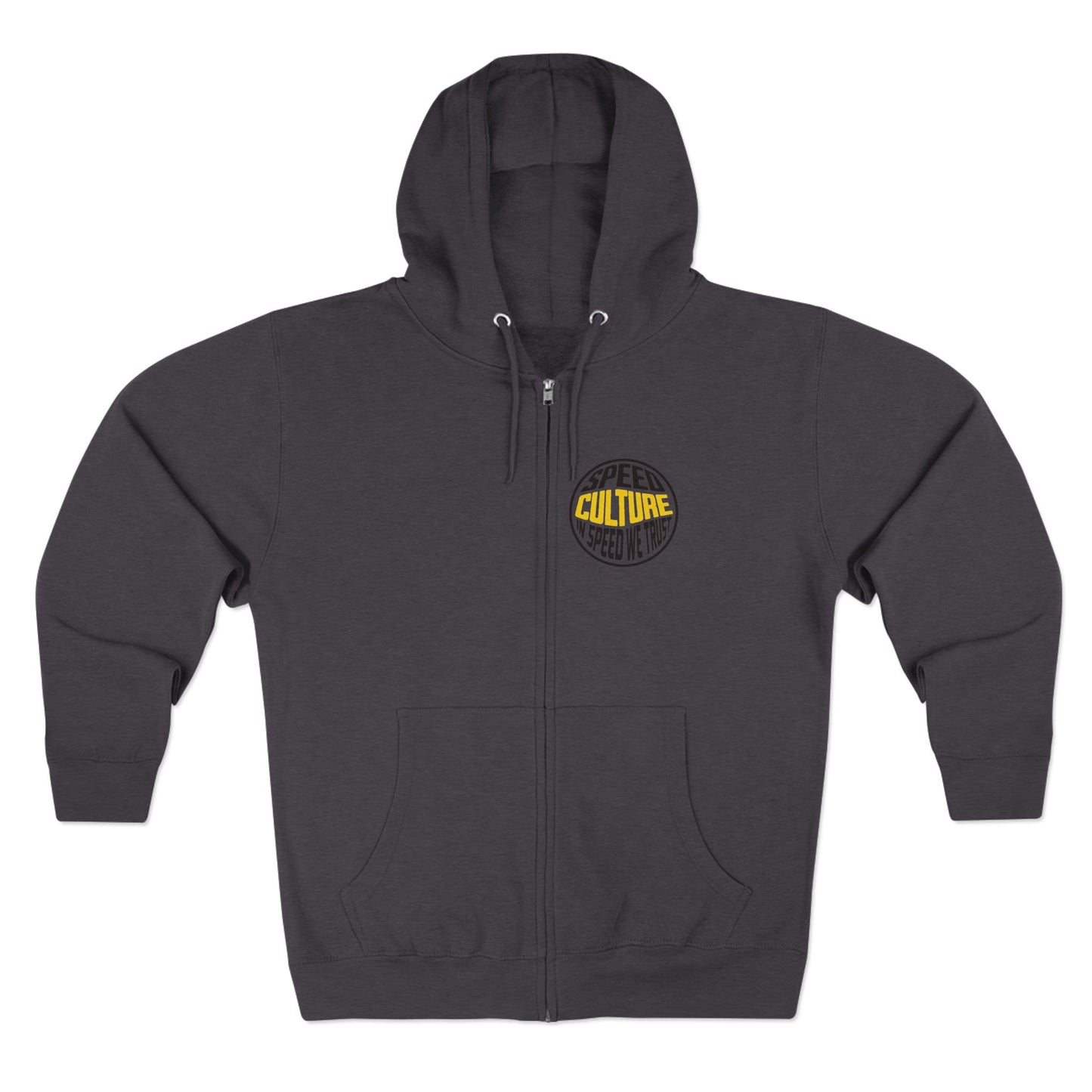 Speed Culture Zip-Up Hoodie – In Speed We Trust Racing Hoodie for Car Enthusiasts