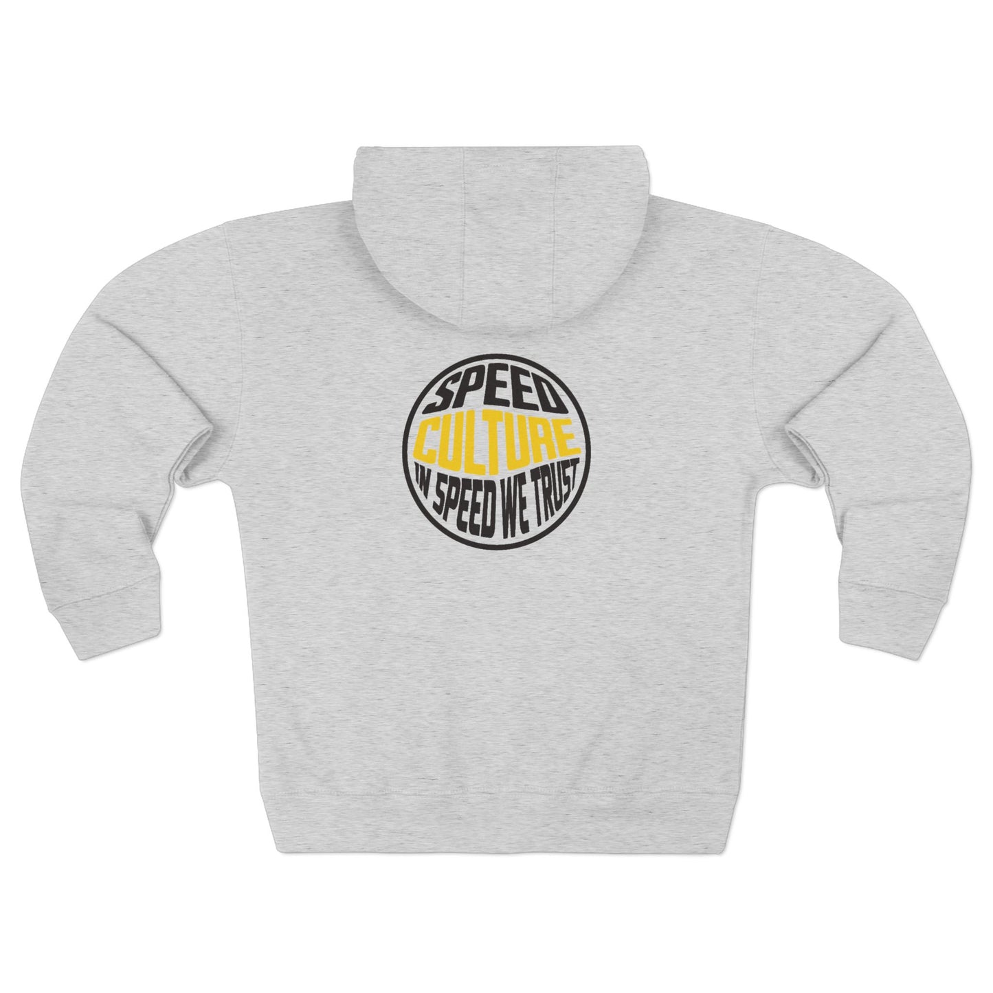 Speed Culture Zip-Up Hoodie – In Speed We Trust Racing Hoodie for Car Enthusiasts