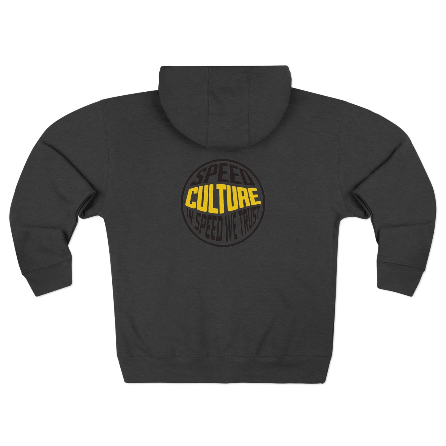 Speed Culture Zip-Up Hoodie – In Speed We Trust Racing Hoodie for Car Enthusiasts